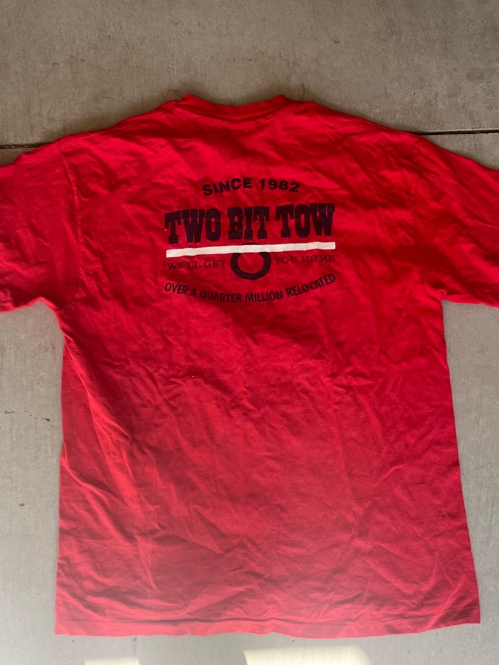 Hanes Red Short Sleeve Graphic Tee - Two Bit Tow